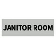thumbnail image 1 of Basic Janitor Room Sign (Lt Gray) - Small, 1 of 5