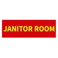 thumbnail image 1 of Basic Janitor Room Sign (Red/Yellow) - Medium, 1 of 5