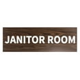 thumbnail image 1 of Basic Janitor Room Sign (Walnut) - Medium, 1 of 5