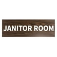 thumbnail image 1 of Basic Janitor Room Sign (Walnut) - Small, 1 of 5
