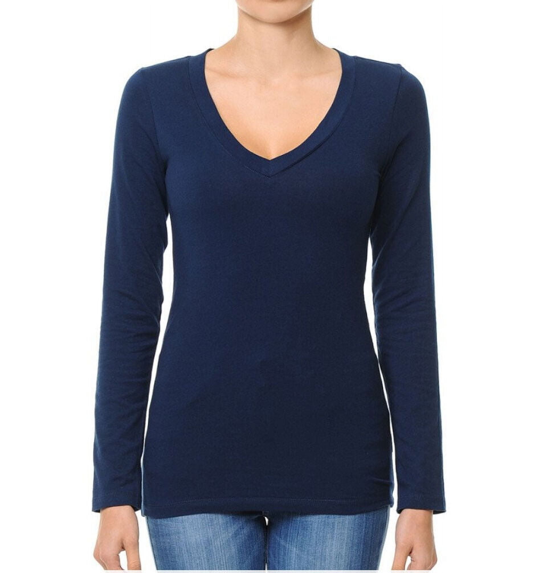 Bella 3105 - Unisex Short Sleeve Cotton Deep V-Neck T-Shirt (Adult)