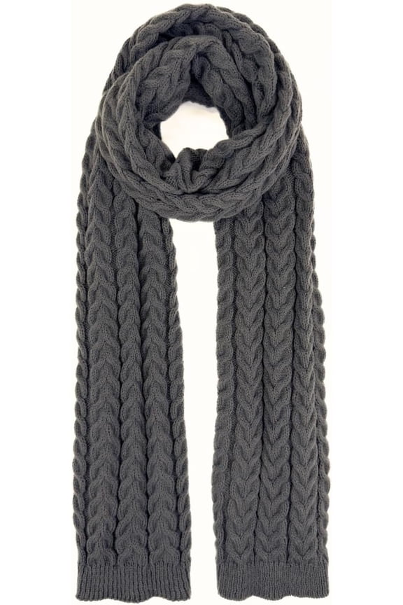 Basic Knitted Scarf for Women or Men Knit Scarf Winter Large Neck Scarf