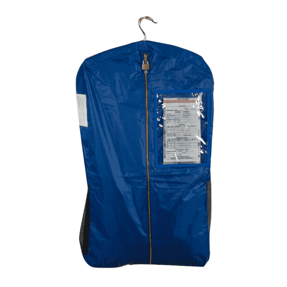 Basic LTD - 36'' Lockable Blue Nylon Inmate Property Garment Bag - 1 Count