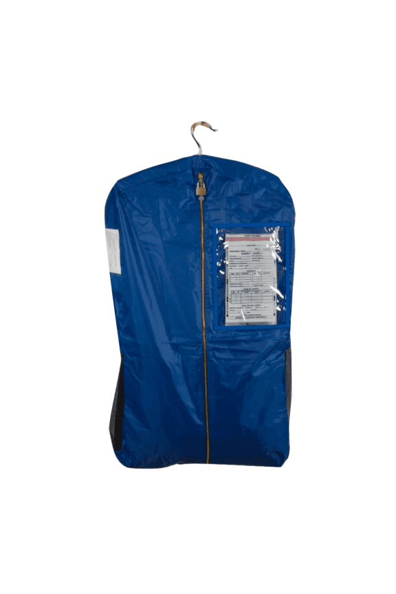 - 36'' Lockable Blue Nylon Inmate Property Garment Bag - 1 Count