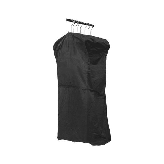 48" Zippered Black Nylon Griptite Garment Bag with Lockable Clamp – Salesman Travel & Storage Bag – Basic LTD