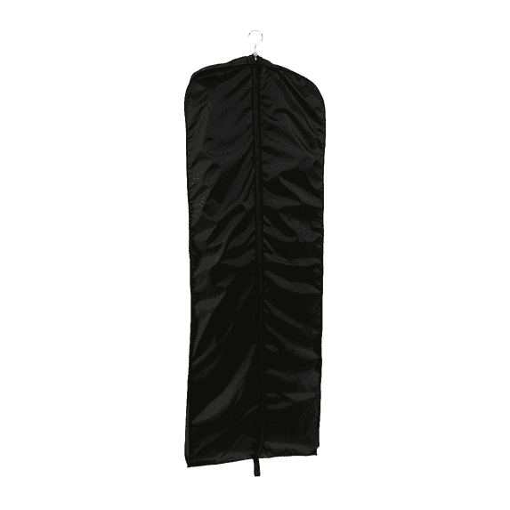 66" Waterproof Black (4" Gusseted) Nylon Vestment Bag - 1 Count - Basic LTD