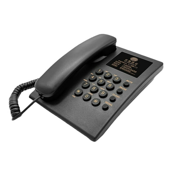 Basic Landline Corded Phone For Elderly Users Easy to Read Buttons And Stable Call