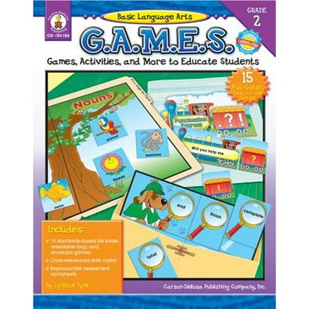 Pre-Owned Basic Language Arts G.A.M.E.S. Grade 2: Games Activities and More to Educate Students Paperback