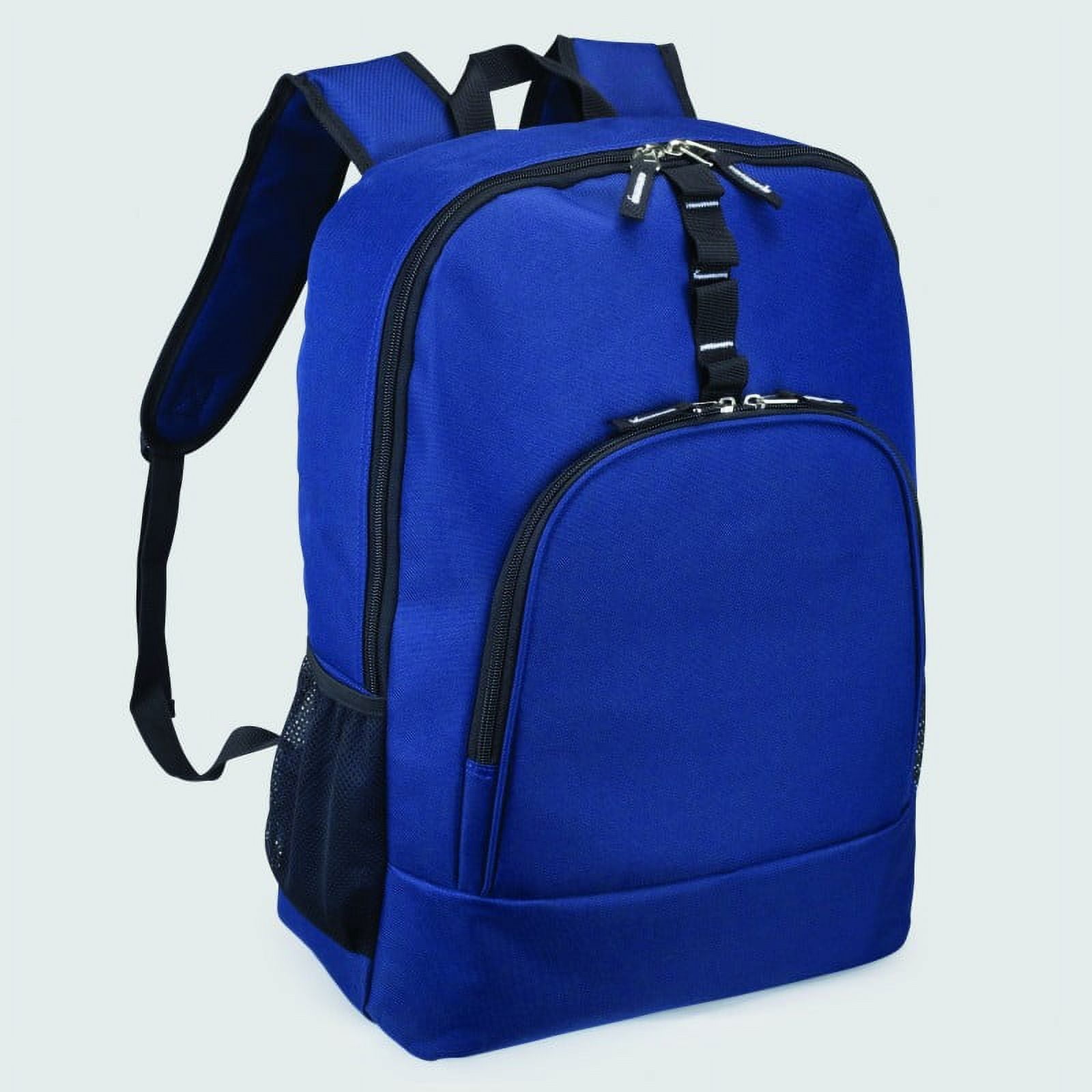 Basic Laptop Backpack Student Bookbag Simple School Bag Royal