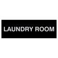 thumbnail image 1 of Basic Laundry Room Door / Wall Sign - Black / SIlver - Small, 1 of 5