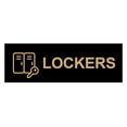 thumbnail image 1 of Basic Lockers Sign (Black Gold) - Large, 1 of 4