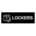thumbnail image 1 of Basic Lockers Sign (Black) - Small, 1 of 4
