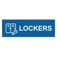 thumbnail image 1 of Basic Lockers Sign (Blue) - Small, 1 of 4
