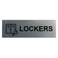thumbnail image 1 of Basic Lockers Sign (Brushed Silver) - Large, 1 of 4