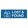 thumbnail image 1 of Basic Lost And Found Sign (Blue) - Large, 1 of 4