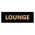 thumbnail image 1 of Basic Lounge Sign (Black /Gold) - Small, 1 of 5