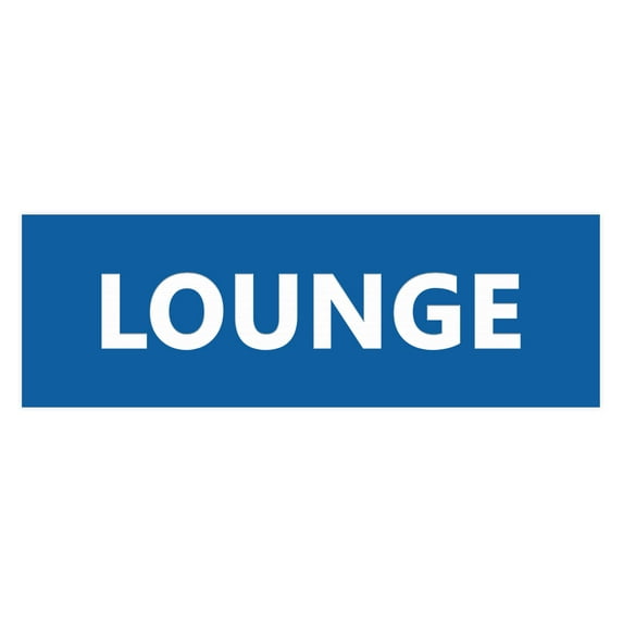 Basic Lounge Sign (Blue) - Medium