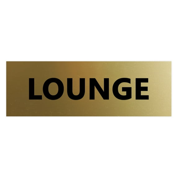 Basic Lounge Sign (Brushed Gold) - Large