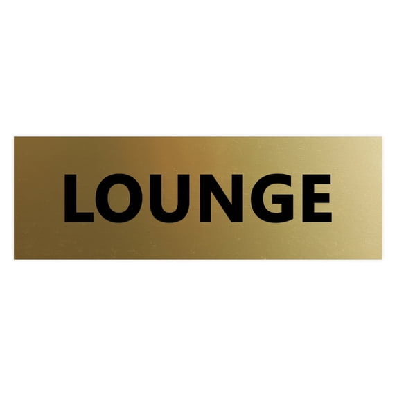 Basic Lounge Sign (Brushed Gold) - Small