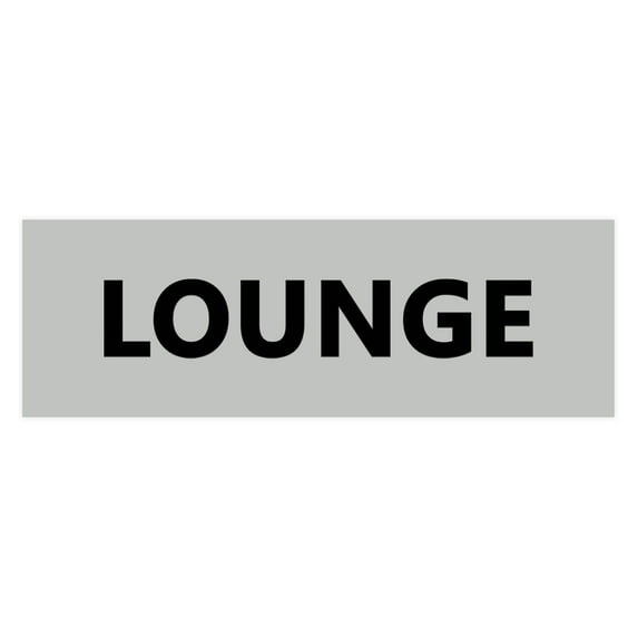 Basic Lounge Sign (Lt Gray) - Large