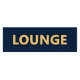 thumbnail image 1 of Basic Lounge Sign (Navy Blue/Gold) - Large, 1 of 5