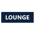 thumbnail image 1 of Basic Lounge Sign (Navy Blue / White) - Large, 1 of 5