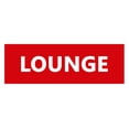 thumbnail image 1 of Basic Lounge Sign (Red) - Small, 1 of 5