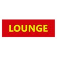 thumbnail image 1 of Basic Lounge Sign (Red/Yellow) - Small, 1 of 5