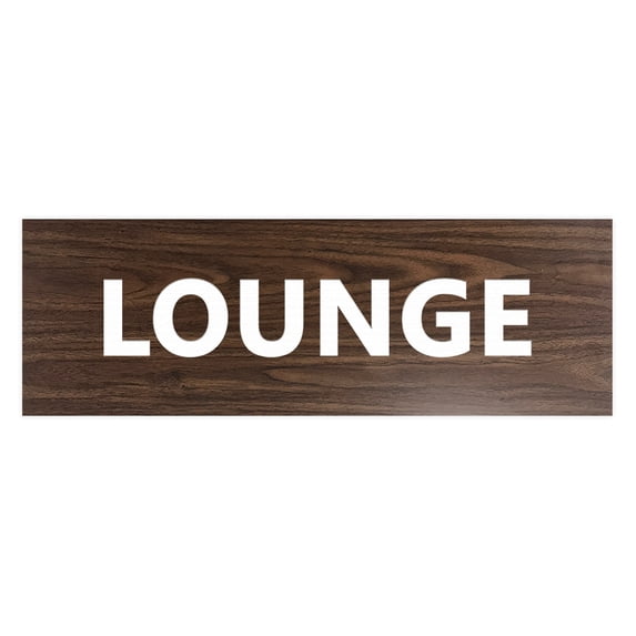 Basic Lounge Sign (Walnut) - Small