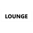 thumbnail image 1 of Basic Lounge Sign (White) - Small, 1 of 5