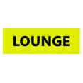 thumbnail image 1 of Basic Lounge Sign (Yellow / Black) - Small, 1 of 5