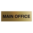 thumbnail image 1 of Basic Main Office Sign (Brushed Gold) - Small, 1 of 5