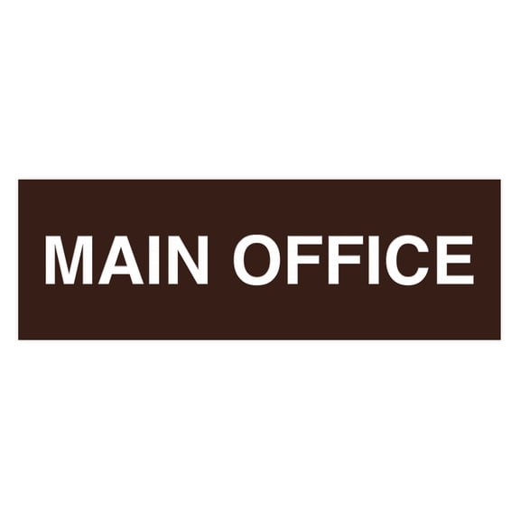 Basic Main Office Sign (Dark Brown) - Medium