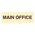 thumbnail image 1 of Basic Main Office Sign (Ivory/Dark Brown) - Small, 1 of 5