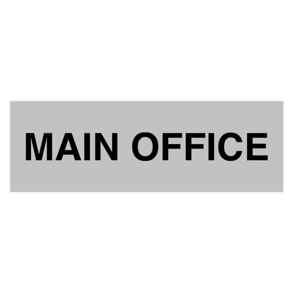 Basic Main Office Sign (Lt Gray) - Small