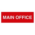 thumbnail image 1 of Basic Main Office Sign (Red) - Large, 1 of 5