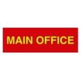 thumbnail image 1 of Basic Main Office Sign (Red/Yellow) - Large, 1 of 5