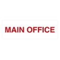 thumbnail image 1 of Basic Main Office Sign (White/Red) - Large, 1 of 5