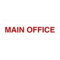 thumbnail image 1 of Basic Main Office Sign (White/Red) - Medium, 1 of 5