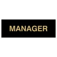 thumbnail image 1 of Basic Manager Sign (Black /Gold) - Small, 1 of 5