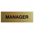 thumbnail image 1 of Basic Manager Sign (Brushed Gold) - Large, 1 of 5