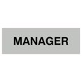 thumbnail image 1 of Basic Manager Sign (Lt Gray) - Medium, 1 of 5