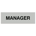 thumbnail image 1 of Basic Manager Sign (Lt Gray) - Small, 1 of 5