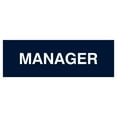 thumbnail image 1 of Basic Manager Sign (Navy Blue / White) - Medium, 1 of 5