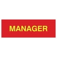 thumbnail image 1 of Basic Manager Sign (Red/Yellow) - Large, 1 of 5