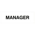 thumbnail image 1 of Basic Manager Sign (White) - Small, 1 of 5