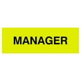 thumbnail image 1 of Basic Manager Sign (Yellow / Black) - Large, 1 of 5