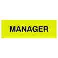 thumbnail image 1 of Basic Manager Sign (Yellow / Black) - Small, 1 of 5