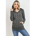 thumbnail image 1 of Basic Maternity V-Neck Hoodie, 1 of 3