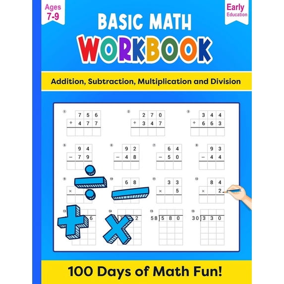 Basic Math: Addition, Subtraction, Multiplication and Division, (Paperback)